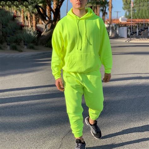 neon tracksuit mens